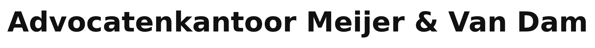 Advocatenkantoor Meijer & Van Dam